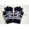 Atacado de malha Acrílico Quente Jacquard Luvas / Mittens